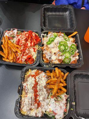 Chicken Over Rice. Loaded Nashville Haaz Fries