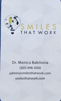 Business card and logo for the practice.