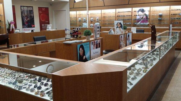 A diversity of eyeglasses and sunglasses!