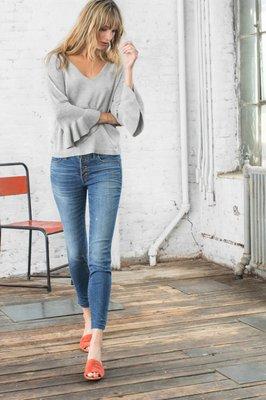 flutter sleeve sweater by Lilla P.
