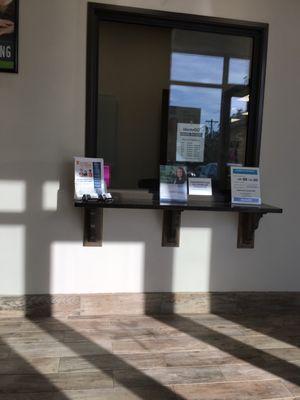 The front window