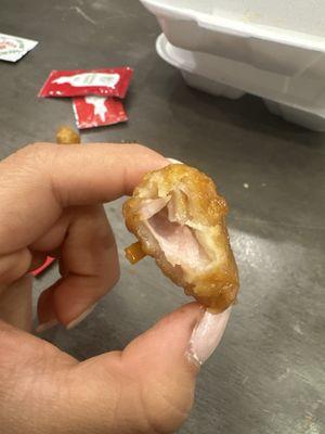Raw chicken