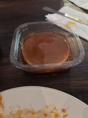 Flan for dessert