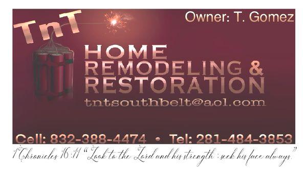 TnT Home Remodeling & Restoration