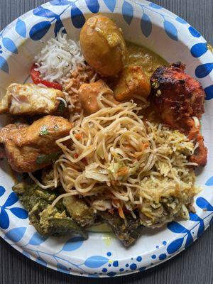 Sunday buffet plate