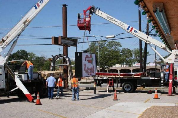 New Fuzzy's Taco install in Sherman Texas