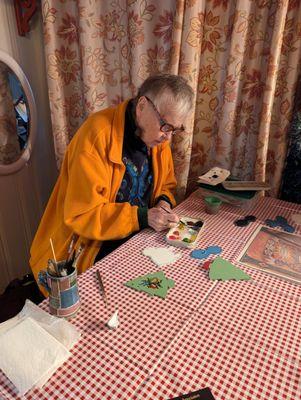 Rosemaling demonstration