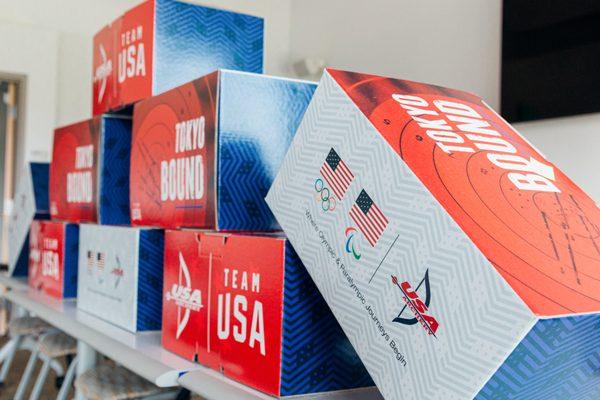 Custom Corrugated Box with High-Quality Digital Print, Made for the USA Archery Team