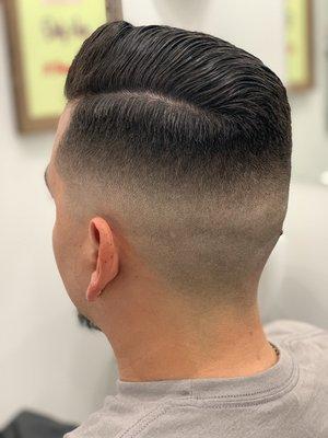 Combover Medium fade