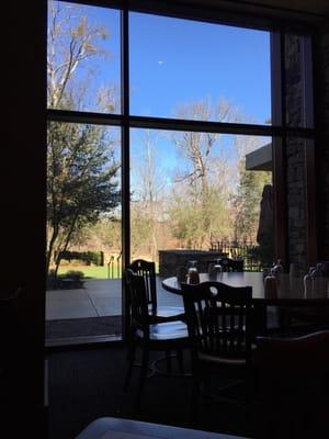 The view from our table