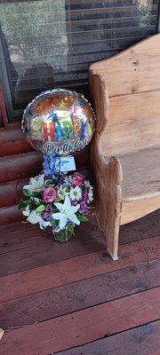 Beautiful birthday bouquet.