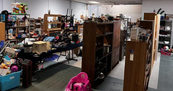 Back room with lots of items