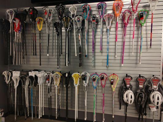 100's of Lacrosse Sticks