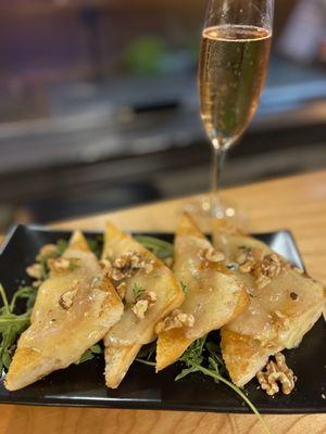 Cheese toast appetizer - delicious!!