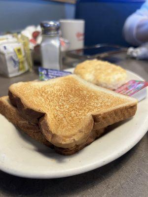 Toast and not house made biscuit.