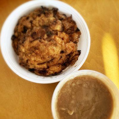 Shrimp egg foo young (w/ proper old school gravy)