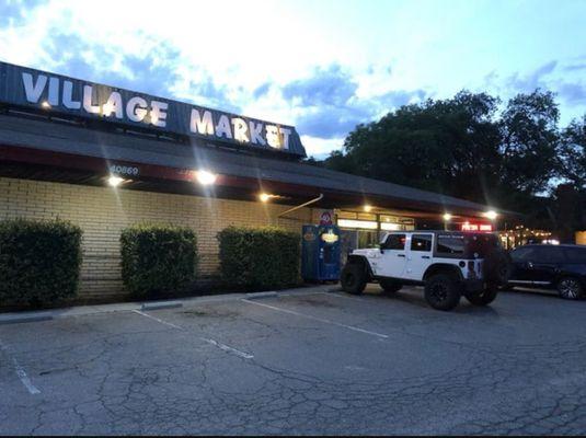 Front entrance to Village Market Three Rivers California