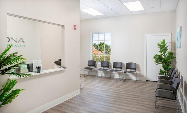 Elite DNA Behavioral Health - Estero front desk check-in area