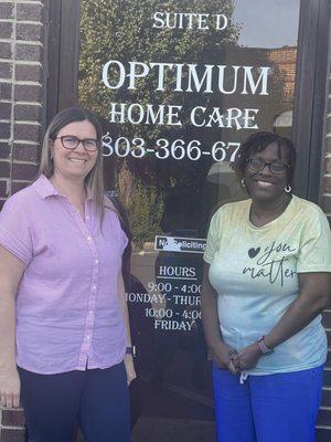 Meet our awesome caregiver Adriana with her client. They have formed a remarkable bond. As with our other staff your client will also.