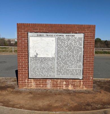 Early Trans-Catawba History Historical Marker