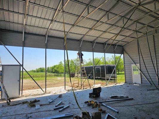 30x40x13 Vertical roof w/ Horizontal sides Metal Building