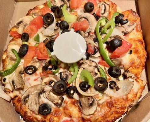 Personal Gourmet Veggie Pizza