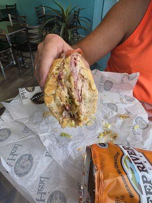 Sandwiches packed full of meat!