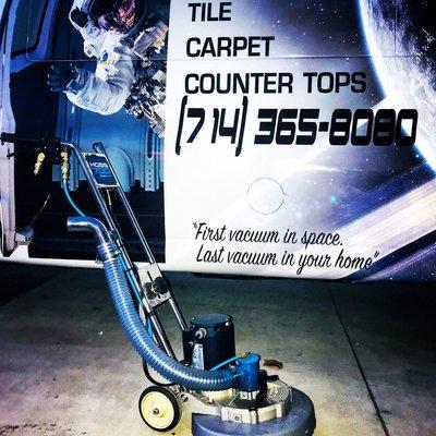 Our ship and the heavy duty Hoss-700 extractor. Yea, we'll get your carpet cleaned most definitely.