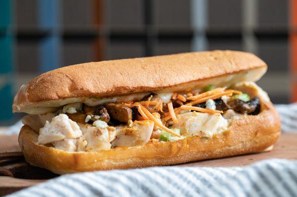 Buffalo Chicken 'Shroom Sandwich