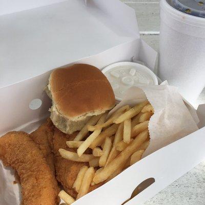 "White box chicken" as the locals call it.