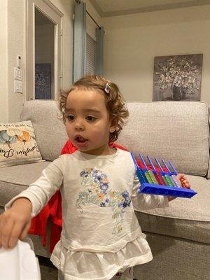 After, she has no hair