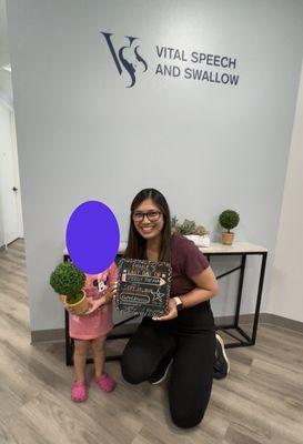 Last day with our therapist Valerie