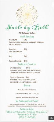 Nails by Beth at Bellezza Salon