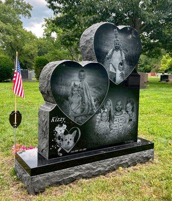 Stacked double heart