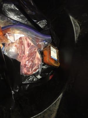 All my food in the garbage. Absolute thieves