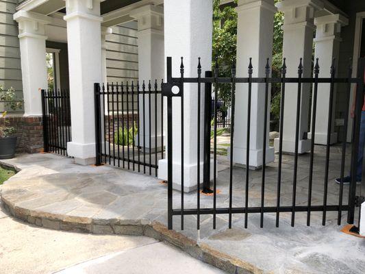 Decorative patio fencing