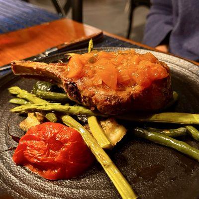 Perfectly grilled pork chop