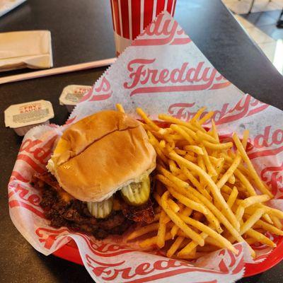 Bacon and cheese double