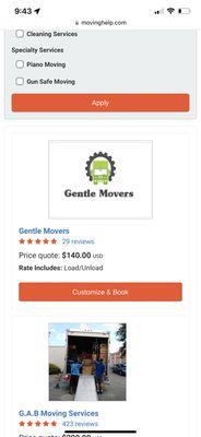 Gental Movers