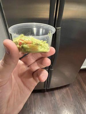 This is the $4 "large side of guac"