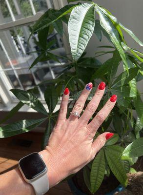 4th of July nails by Tina