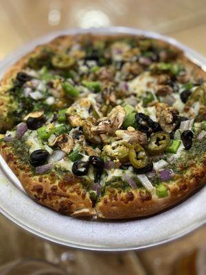 Veggie Pesto Pizza