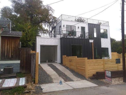 Exterior Rails, Horizontal Fence, and Spiral Staircase