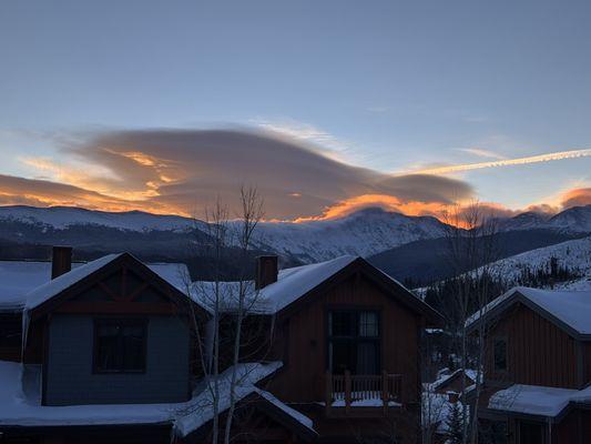 Sunrise from the front deck