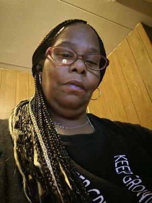 Just got my hair done about 3 hrs ago, and I am loving my hair Michelle is my favorite braided