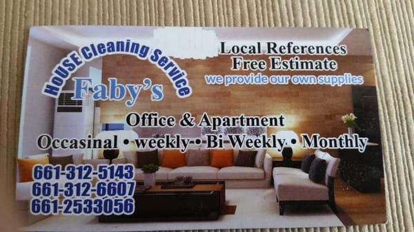 Faby's House Cleaning Service