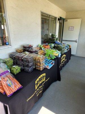 We distribute Free food Tuesdays, Wednesdays, Fridays and the third Monday of every month.