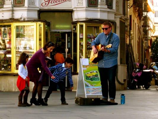 API student performing in Seville