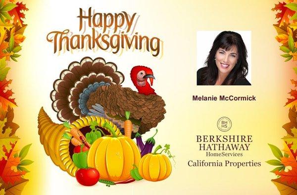 Wishing you blessings of health, happiness & success during this holiday season. Happy Thanksgiving!
