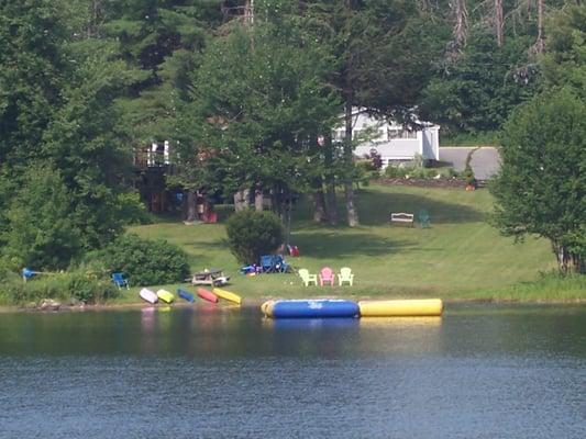 View of property from across the lake.